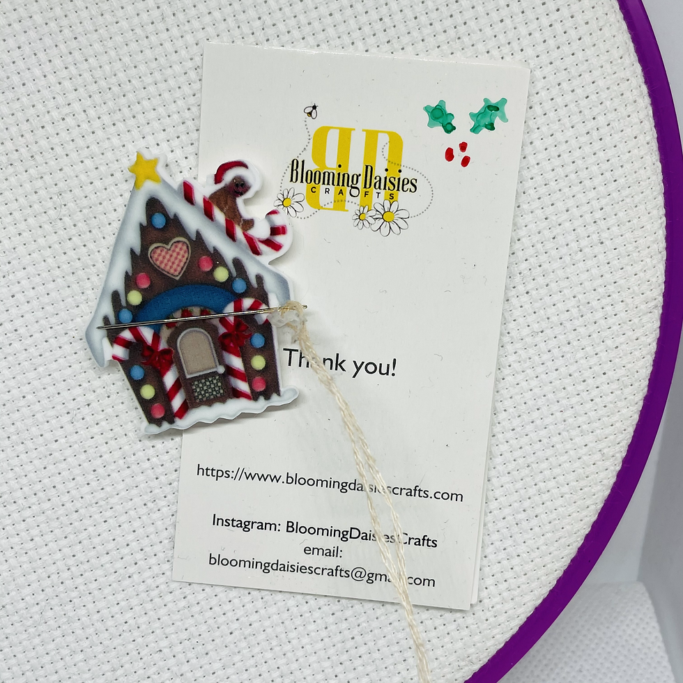 Thumbnail: Christmas Gingerbread House Magnetic Needleminder
