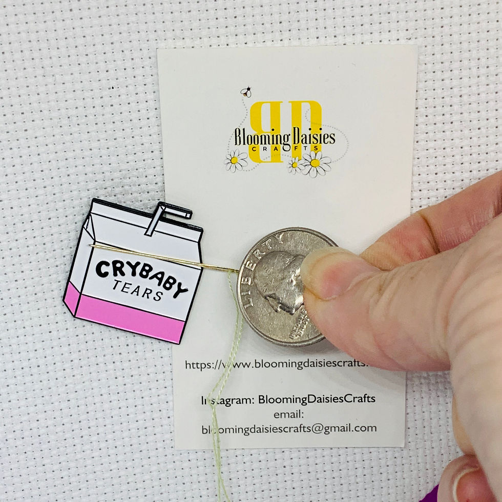 Thumbnail: Crybaby Tears Magnetic Needle Minder for XStitch, Needlecraft