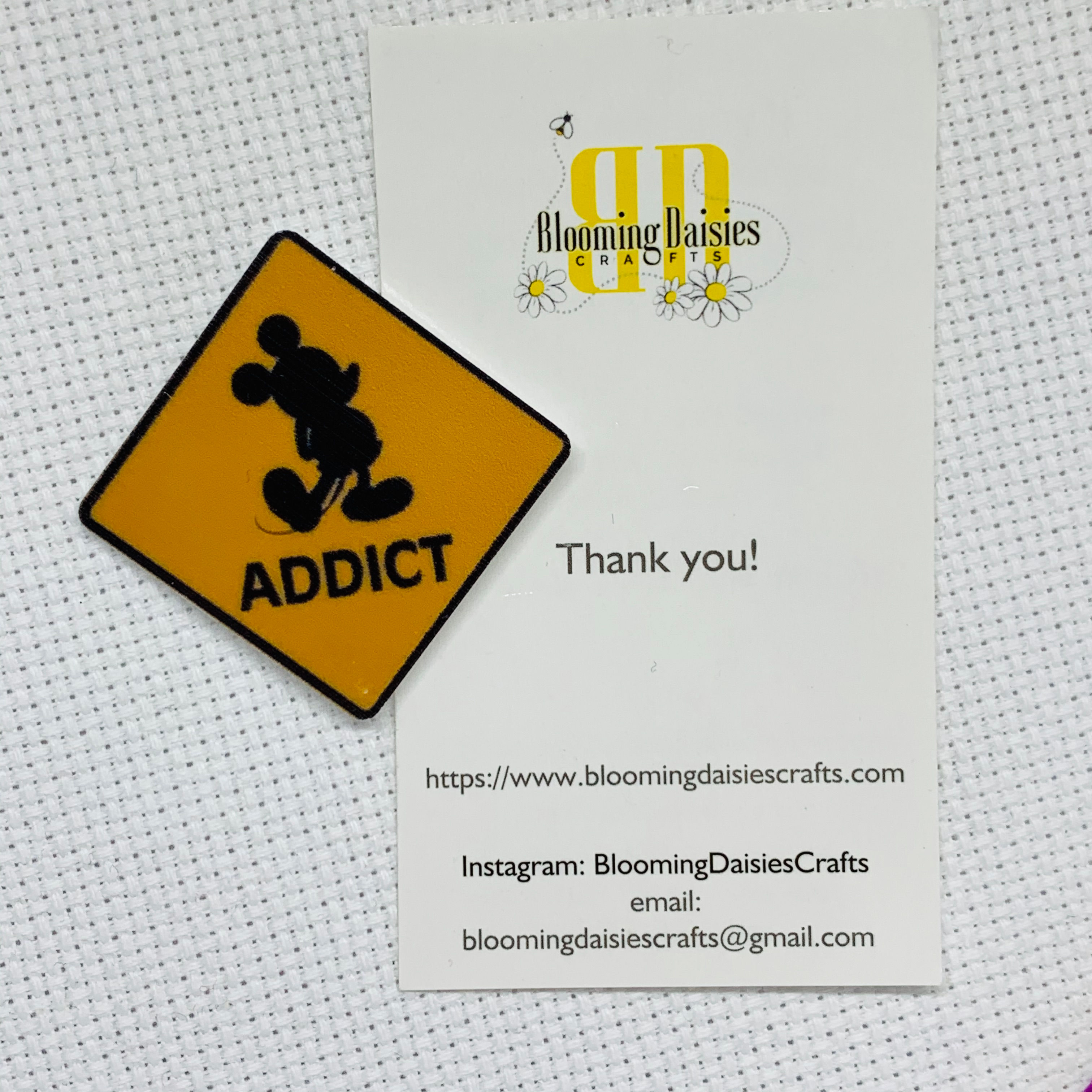 Disney Mickey Addict Needle Minder Magnet