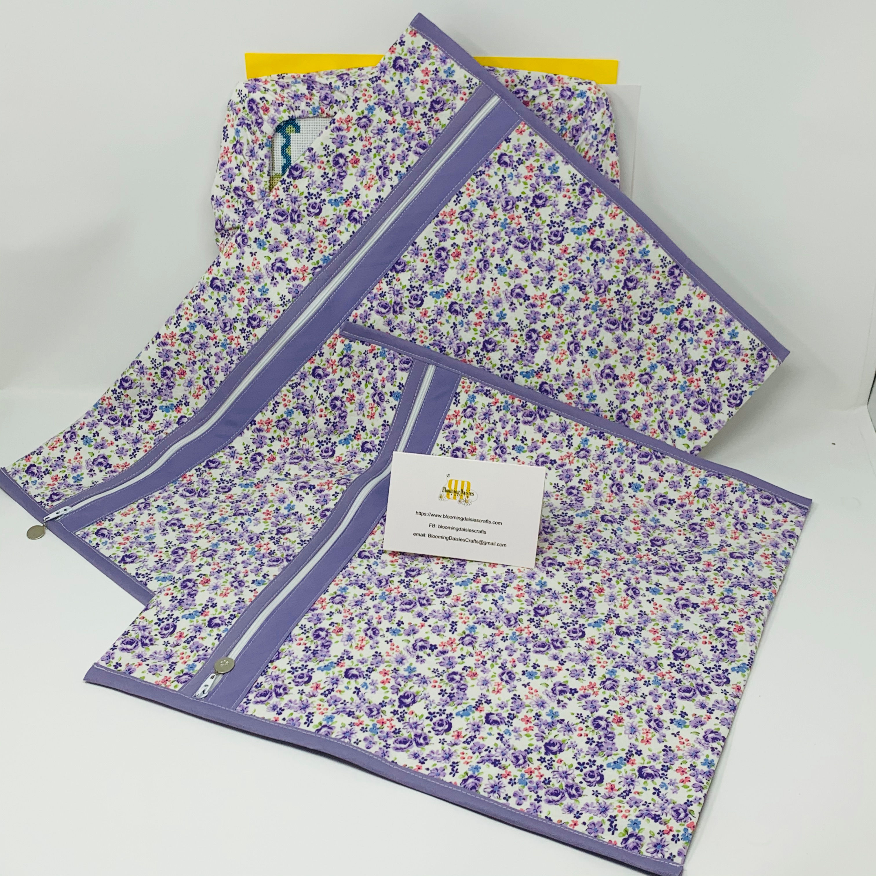 Lilac Flower Cross Stitch Bag