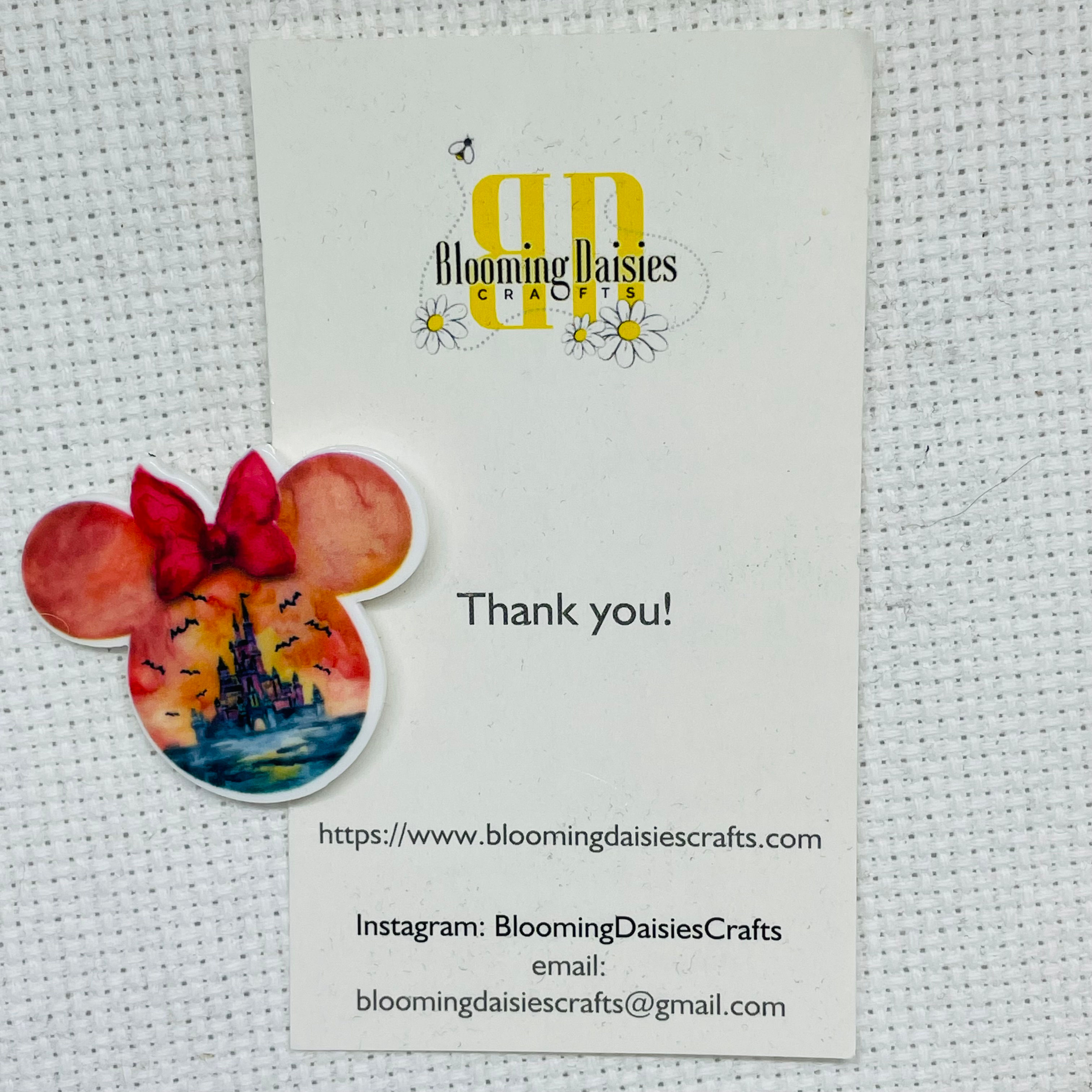 Halloween Disney Minnie Castle Needle Holder for XStitch