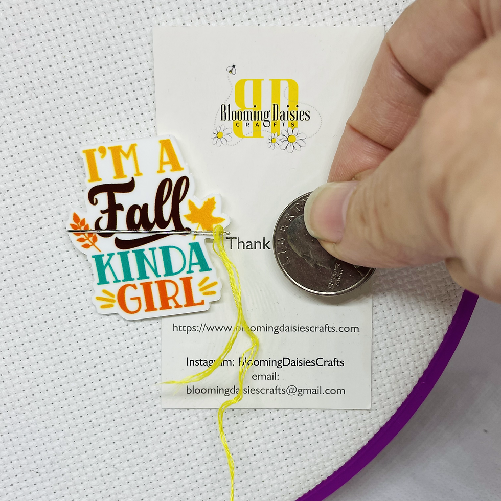 Thumbnail: Fall/Autumn Xstitch Needlecraft Needle Magnet Holder