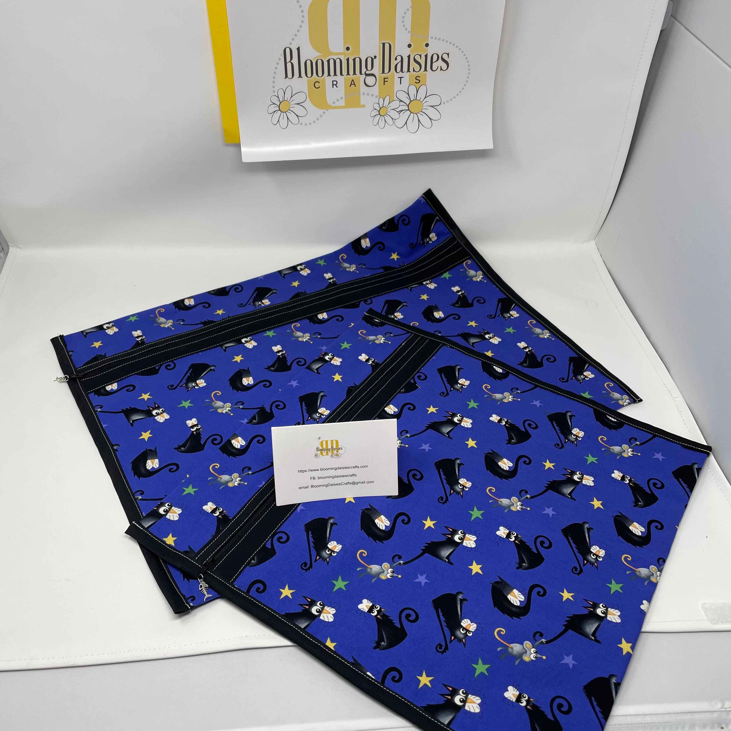 Kitty Cats and Mice Q-Snap Project Bags for Traveling with your Needlework