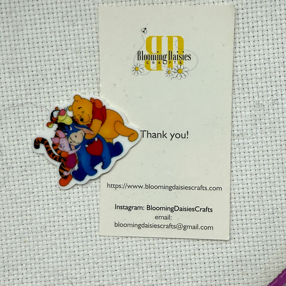 Tigger/Winnie/Eeyore Needle Minder for Cross Stitch