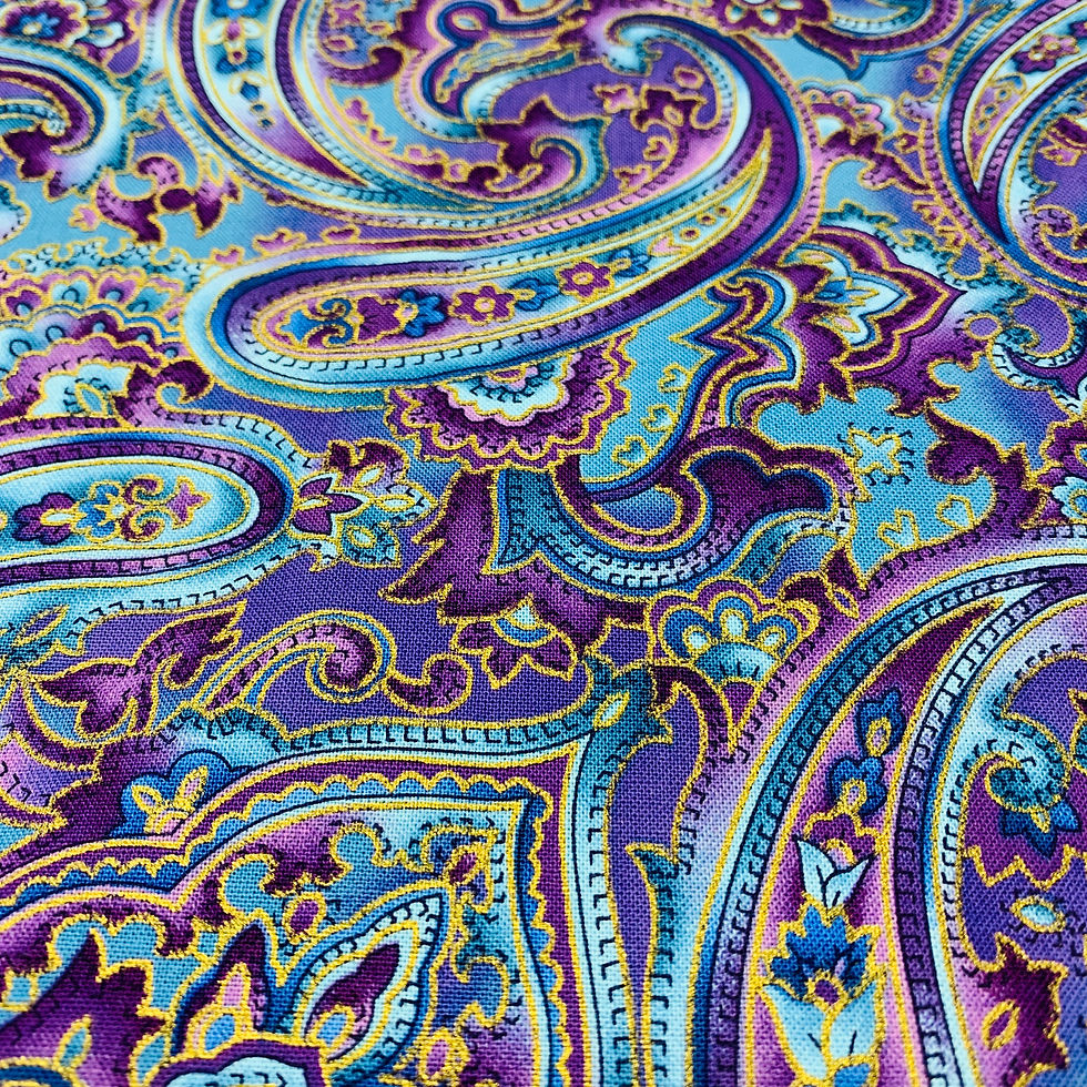 Purple Cotton Fabric Grime Guards for Cross Stitch