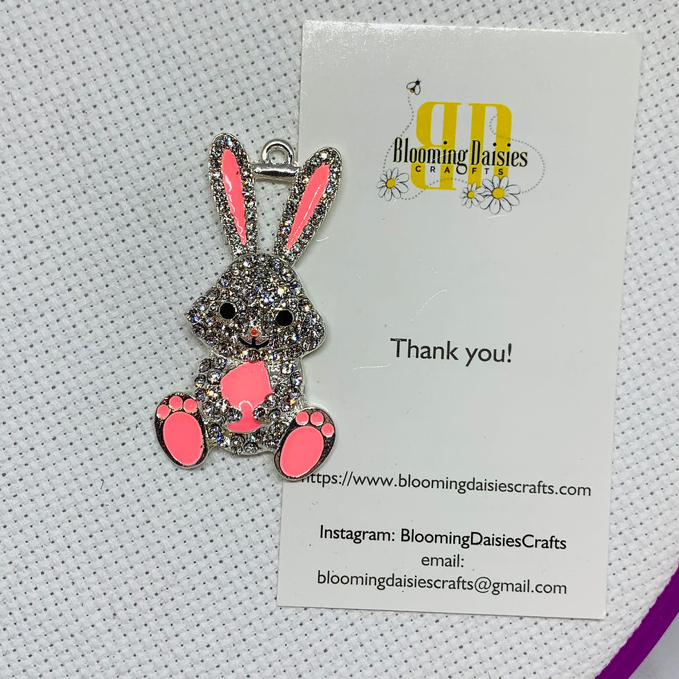 Rhinestone Rabbit Needle Minder