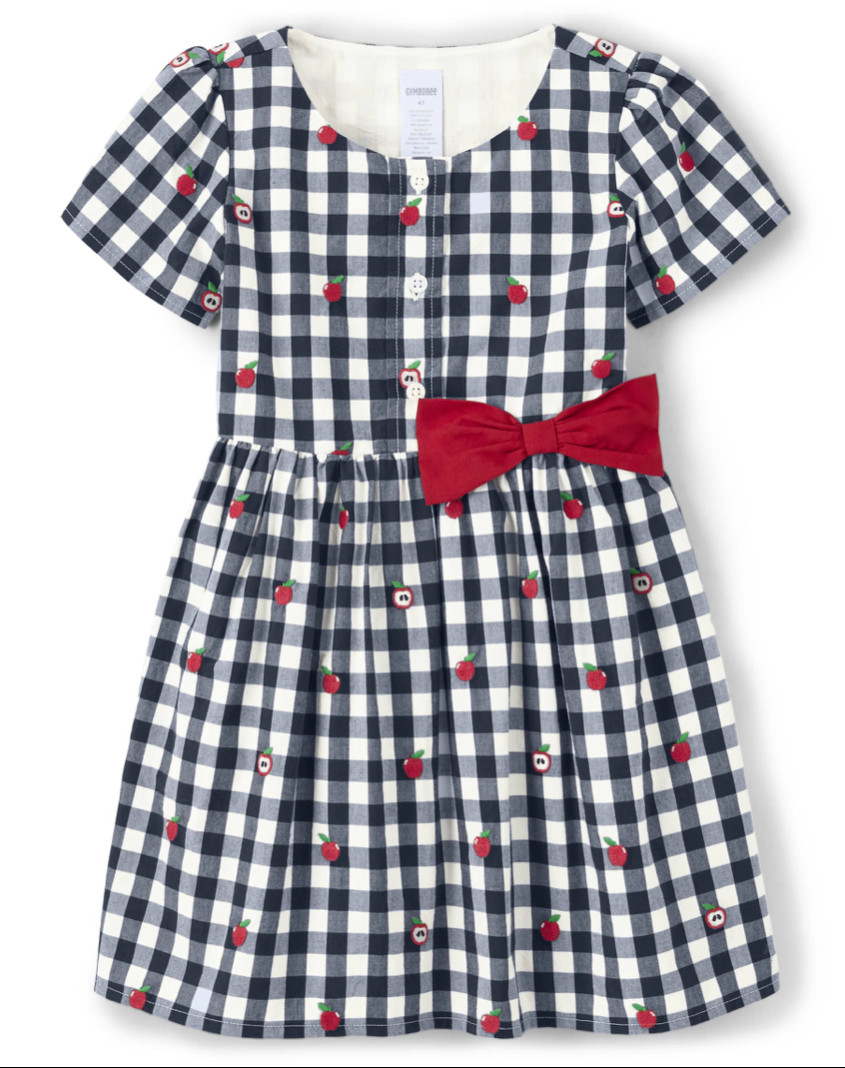 Gymboree Toddler Dress Apple theme 3T NWT