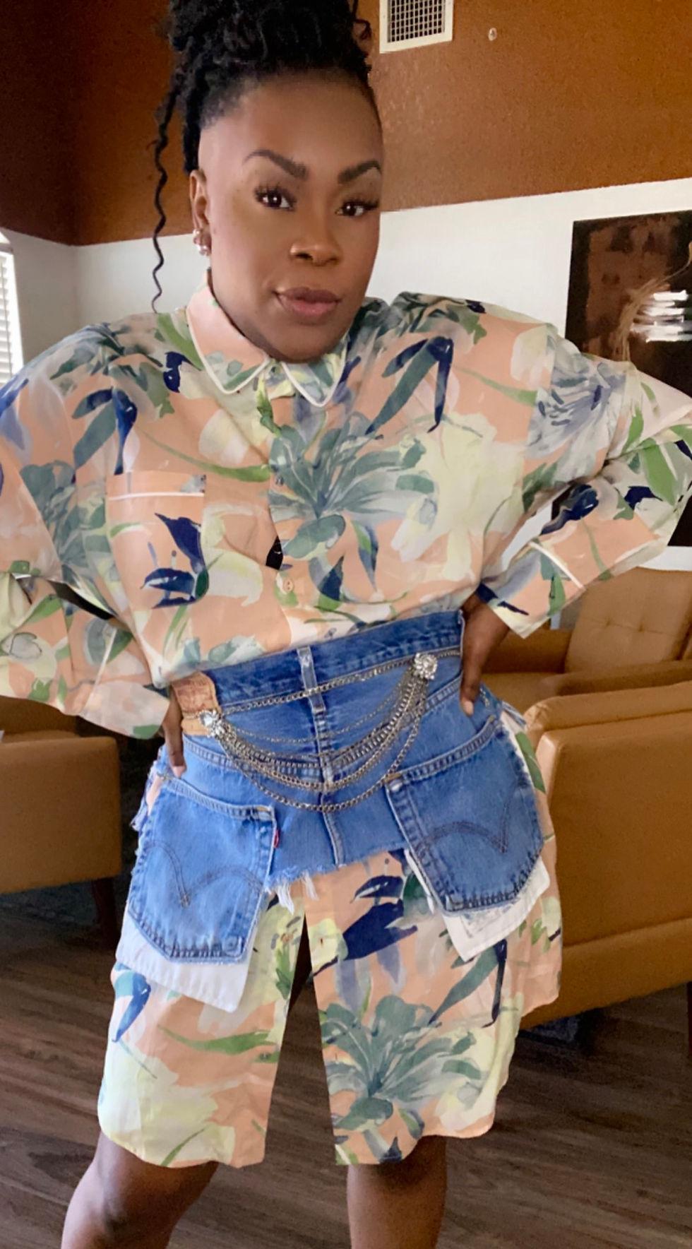 Thumbnail: Denim wide Belt 