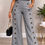Thumbnail: Button Detail Wide-Leg Trousers
