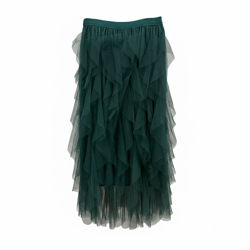 Thumbnail: GTL: Emerald Grace Two-Piece Tulle Set