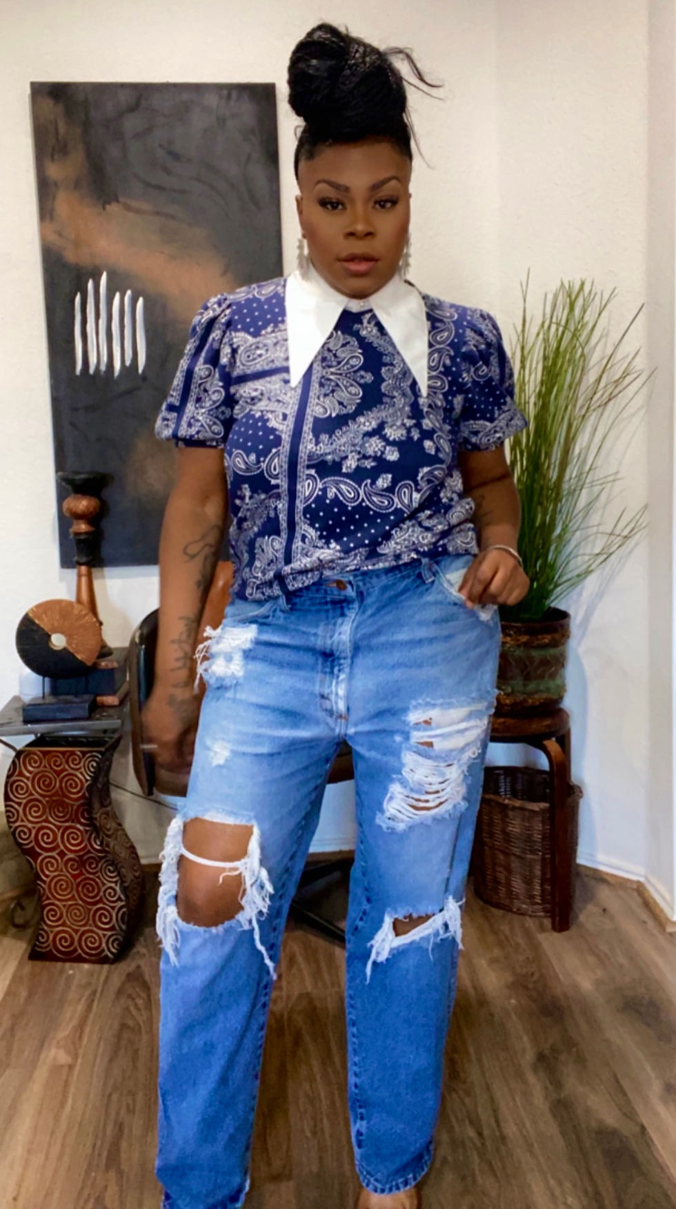 Destroyed Denim Jeans