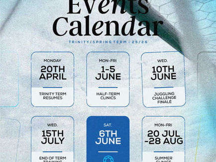 Trinity/Spring Term Calendar is Here!