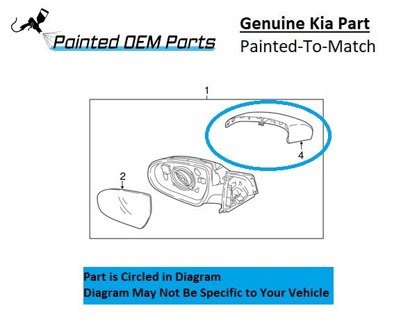 Painted 2017-2022 Kia Sportage Side Mirror Cover | Genuine OEM