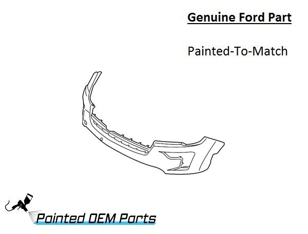 Painted 2018-2019 Ford Explorer Front Bumper | Genuine OEM