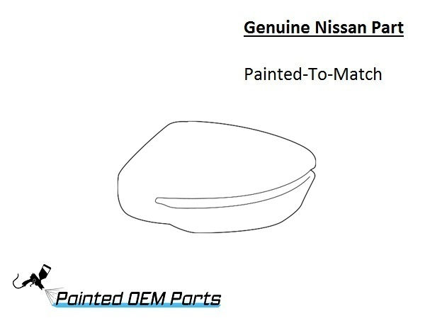 Thumbnail: Painted 2017-2022 Nissan Rogue Sport Side Mirror Cover | Genuine OEM