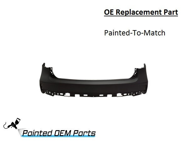 Thumbnail: Painted 2017-2020 Acura MDX Rear Bumper Cover | OE Replacement