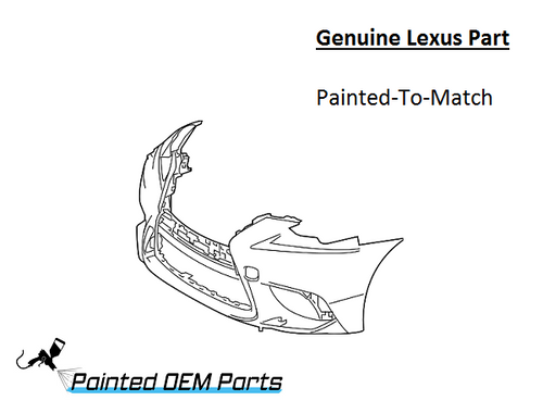 Painted 2014-2016 Lexus IS250 IS350 Front Bumper Cover | Genuine OEM