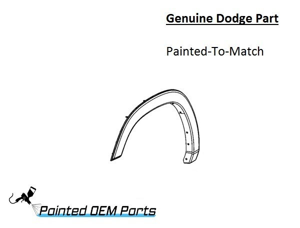 Painted 2019-2026 Dodge Ram 2500 3500 Front Fender Flare | Genuine OEM