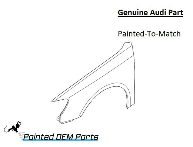 Painted 2015-2020 Audi A3 A3 Quattro Front Fender | Genuine OEM