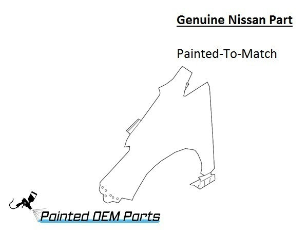 Painted 2018-2025 Nissan Leaf Front Fender | Genuine OEM