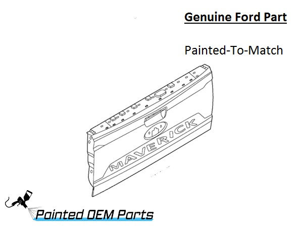 Painted 2022-2025 Ford Maverick Tailgate | Genuine OEM