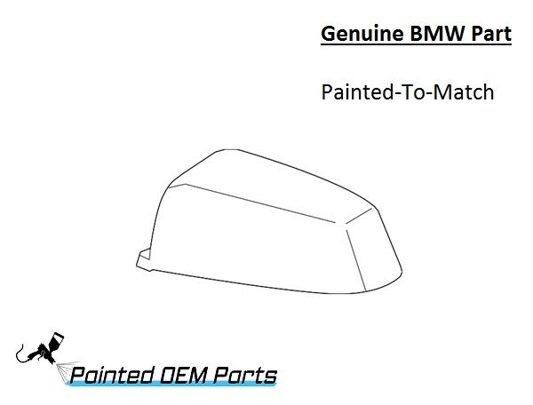 Thumbnail: Painted 2009-2012 BMW 7 Series 740 750 760 Side Mirror Cover | Genuine OEM