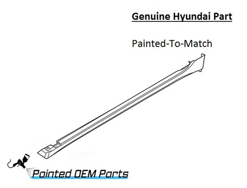 Fender Pillar Corner Molding Chrome 86190C1000 Right Side Fit for 15-19 Sonata