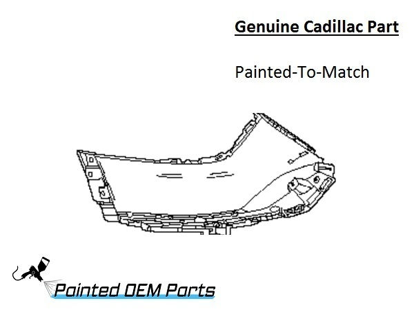 Painted 2025-2026 Cadillac Optiq Rear Bumper Side Panel | Genuine OEM