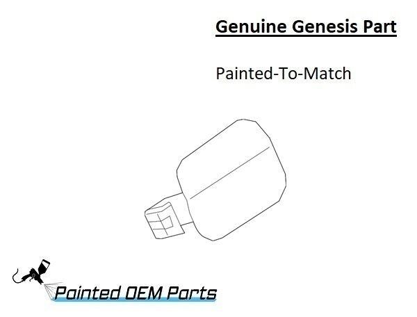 Painted 2019-2026 Genesis G70 Fuel Door | Genuine OEM