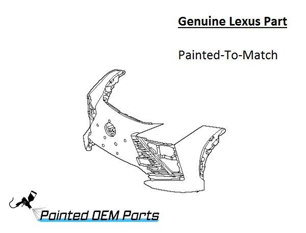 Painted 2023-2024 Lexus RZ450e RZ 450e RZ300e Front Bumper | Genuine OEM