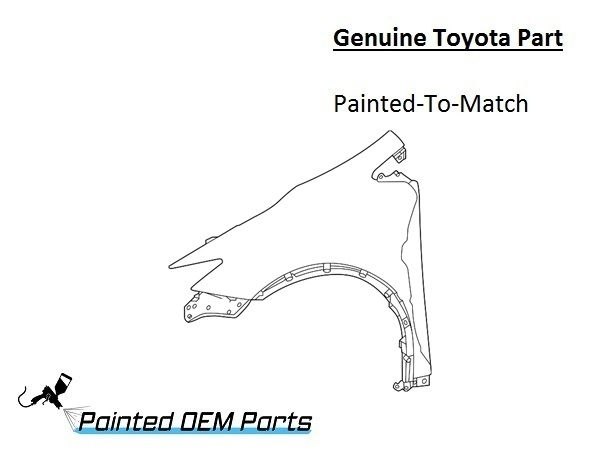 Painted 2023-2025 Toyota Prius Front Fender | Genuine OEM
