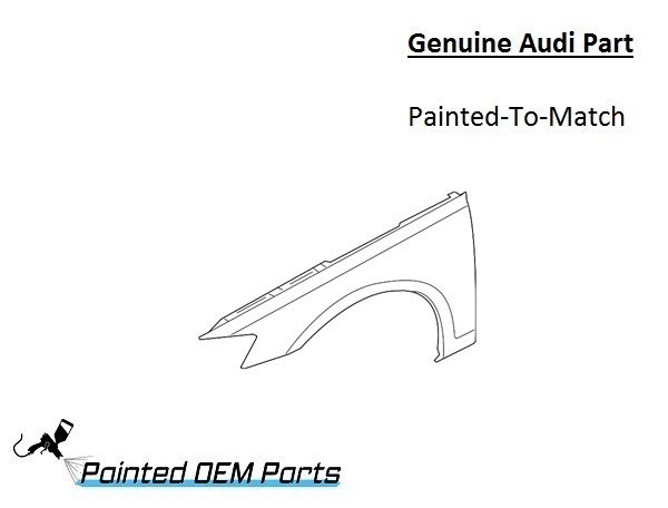 Painted 2019-2025 Audi A8 Quattro Front Fender | Genuine OEM