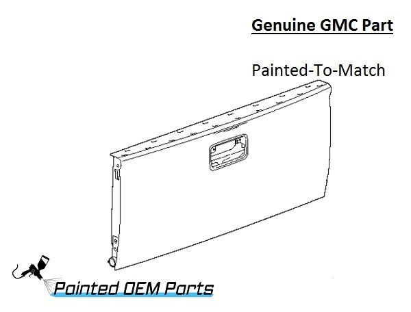 Painted 2023-2025 GMC Canyon Tailgate | Genuine OEM