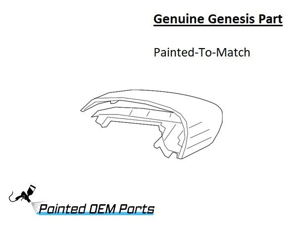 Thumbnail: Painted 2019-2024 Genesis G70 Side Mirror Cover | Genuine OEM