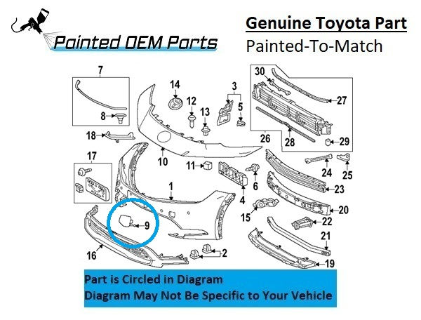 Painted 2023-2024 Toyota Prius Prime Front Tow Hook Cover | Genuine OEM