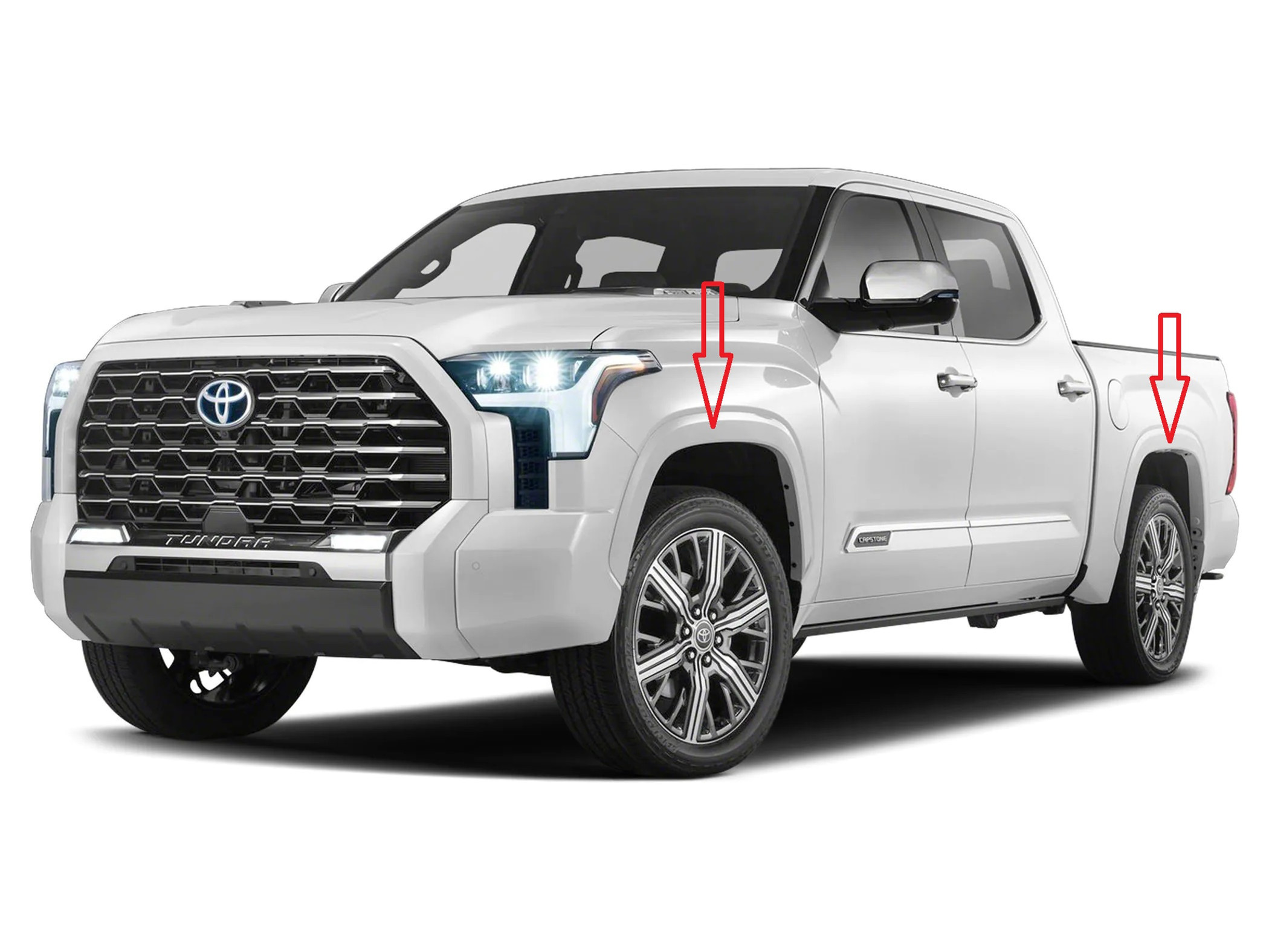 Painted 2022-2024 Toyota Tundra Fender Flare Set (4) | Genuine OEM ...