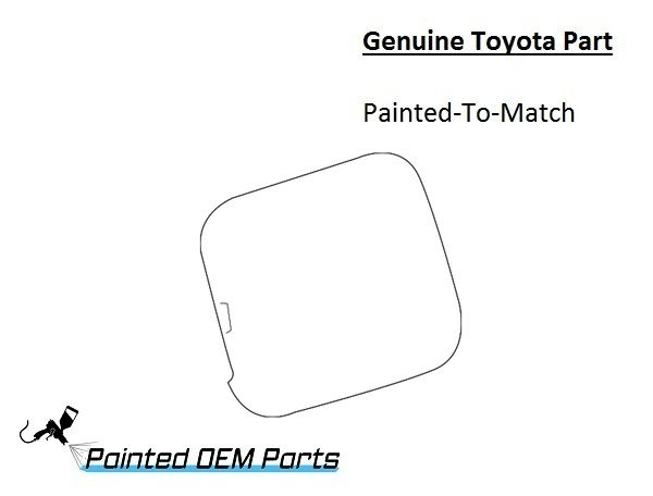 Painted 2014-2019 Toyota Highlander Fuel Door | Genuine OEM