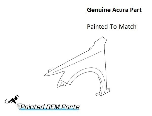 Painted 2019-2022 Acura ILX Front Fender | Genuine OEM