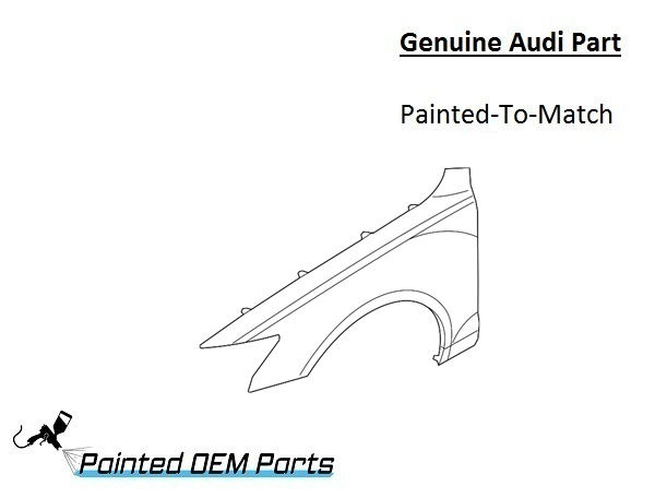 Painted 2012-2018 Audi A6 A6 Quattro Front Fender | Genuine OEM
