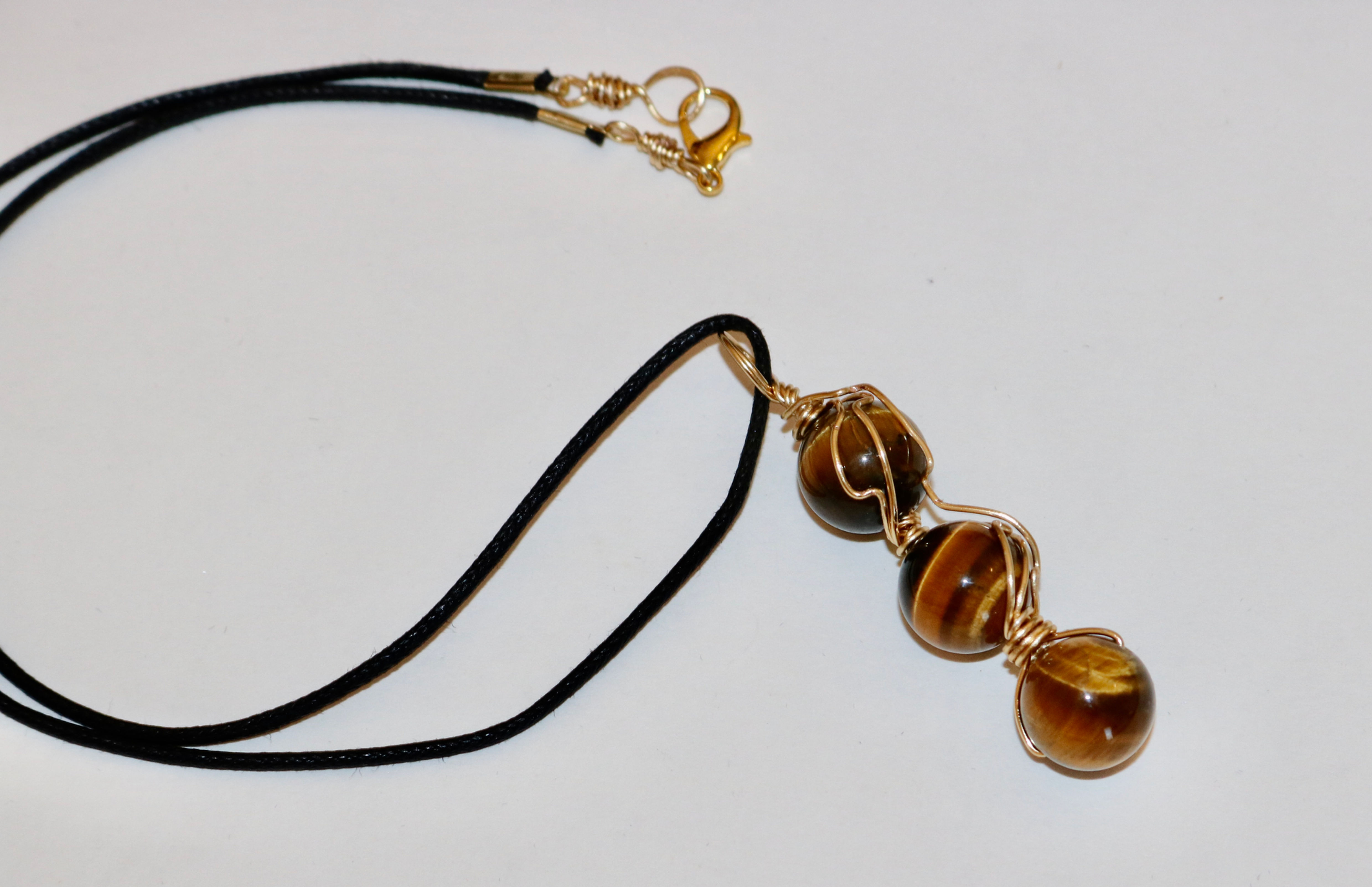 Triple Tiger Eye Necklace