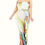 Thumbnail: Plus Off Shoulder Color Brushed Tie Waist Jumpsuit