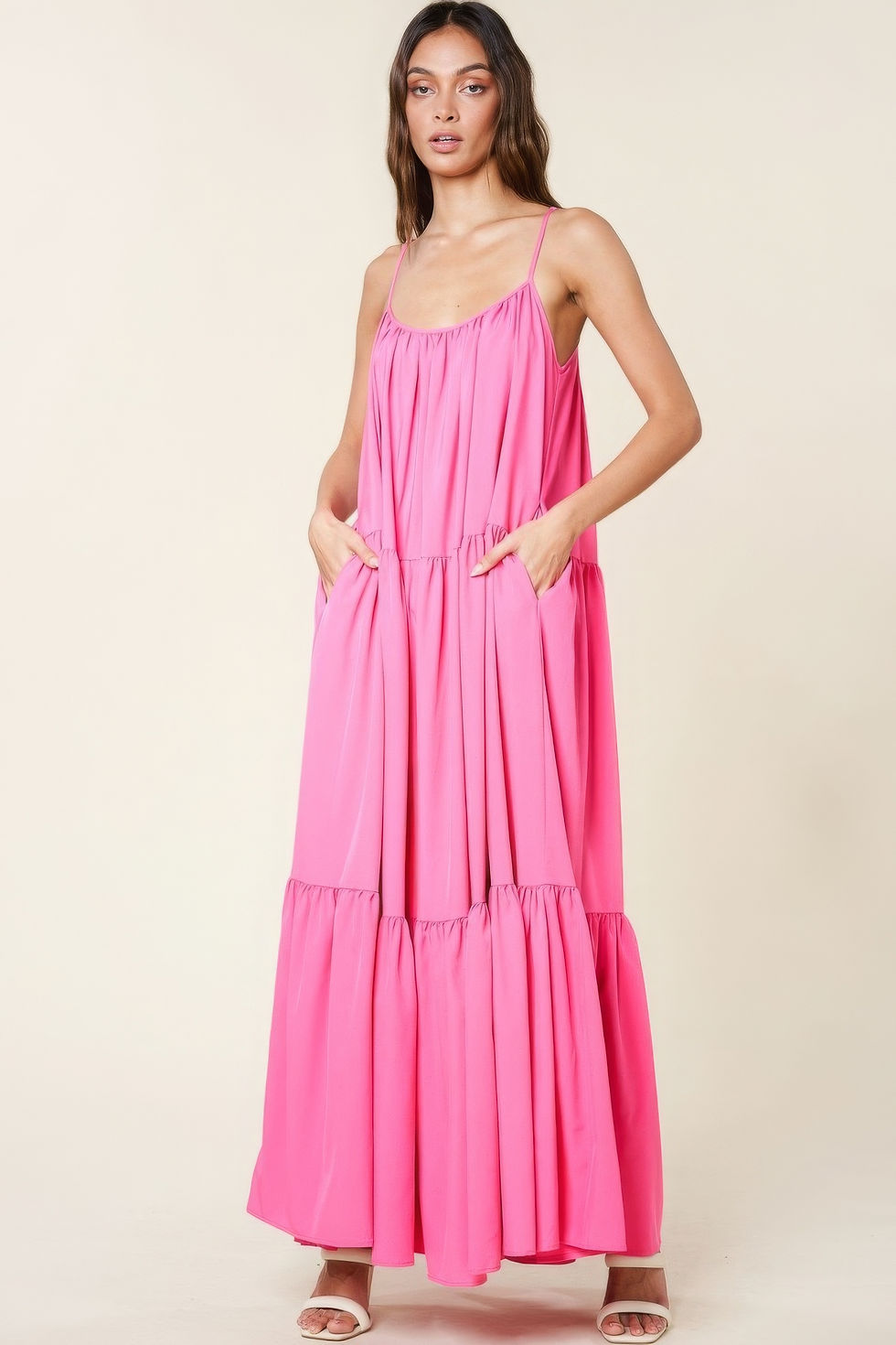 Thumbnail: Maxi Sun Dress With Pockets