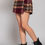Thumbnail: Wrap Plaid Jacquard Skort       