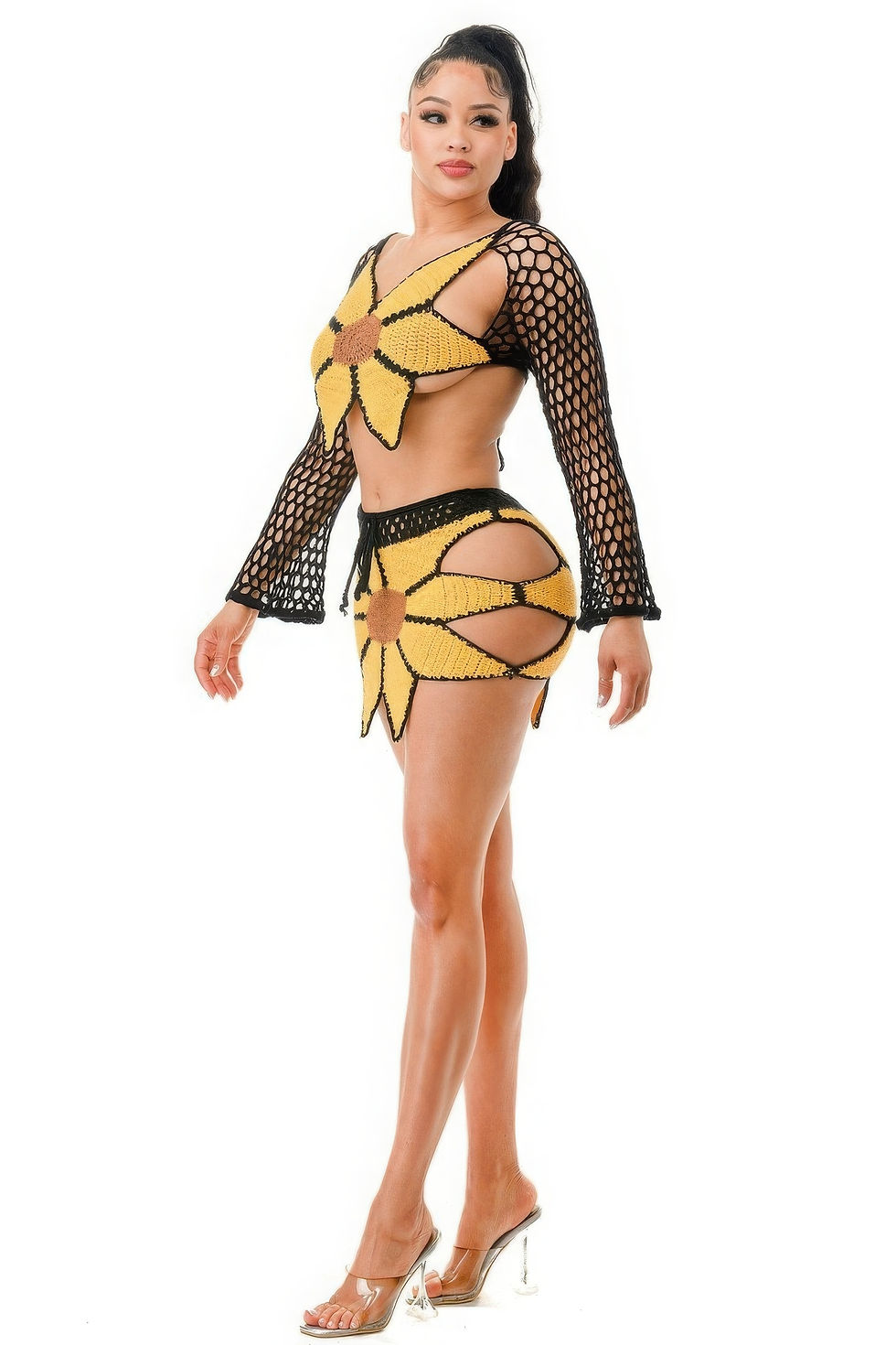 Thumbnail: Crochet Skirt Set Sunflower