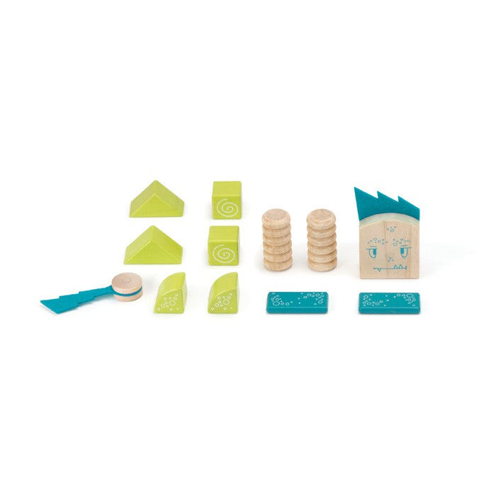 Thumbnail: Tegu Sticky Monsters Zip Zip 12 Pieces