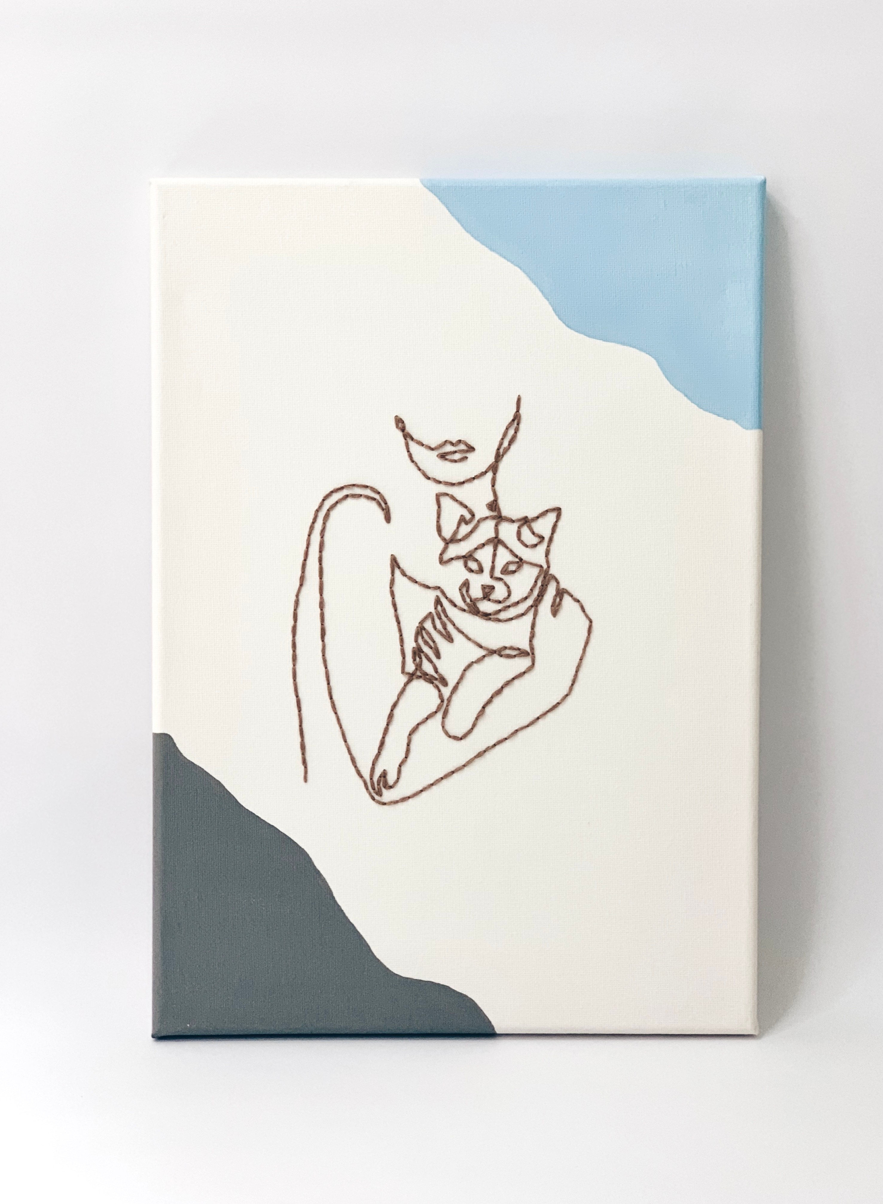 Eiko Embroidered Painting