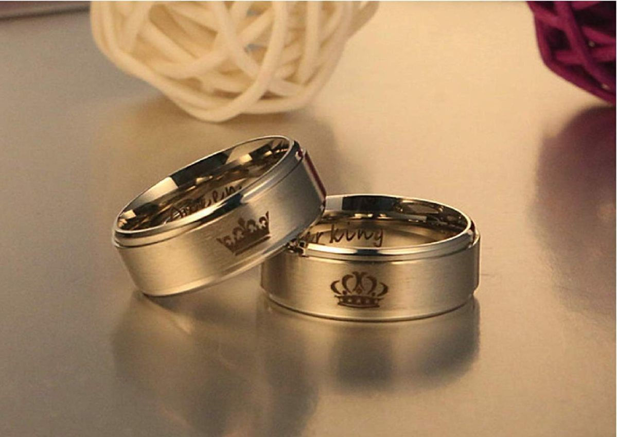 Customize & Engraving Couple Ring-15