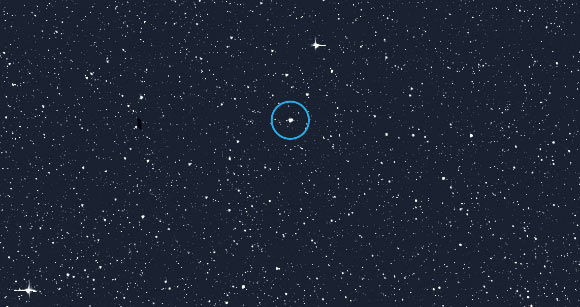 Alpha Draconis (circled). Image credit: NASA / MIT / TESS.