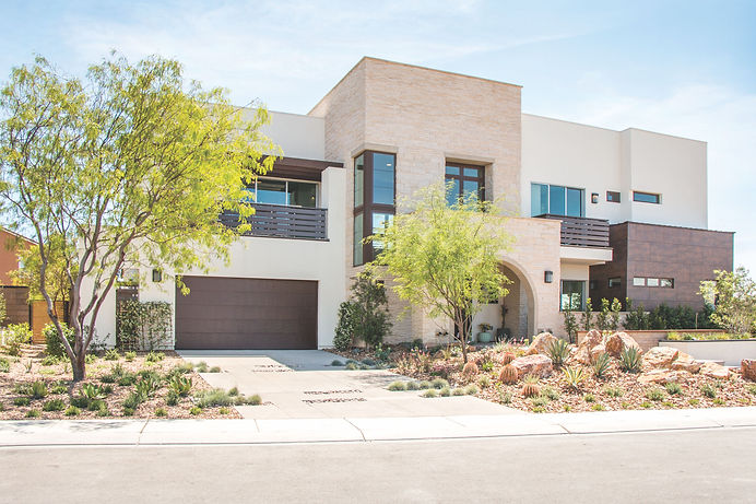 Image of modern flat panel CHI garage door