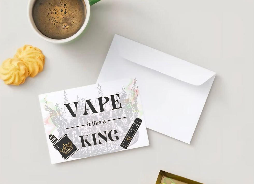 Miniaturbild: Postkarten Set - Vape it - Vape King - Eckig